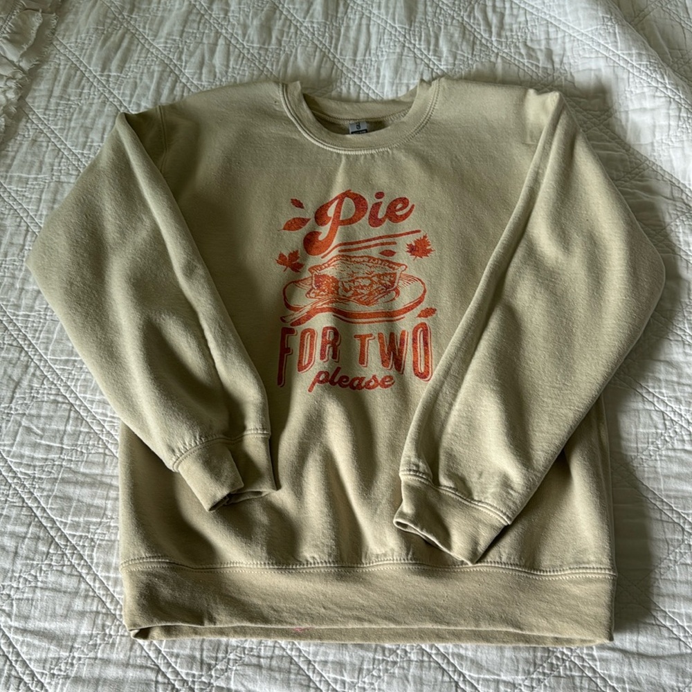 Pie for two sweatshirt